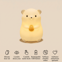 Veilleuse hamster rechargeable LED Les Petites Loupiotes