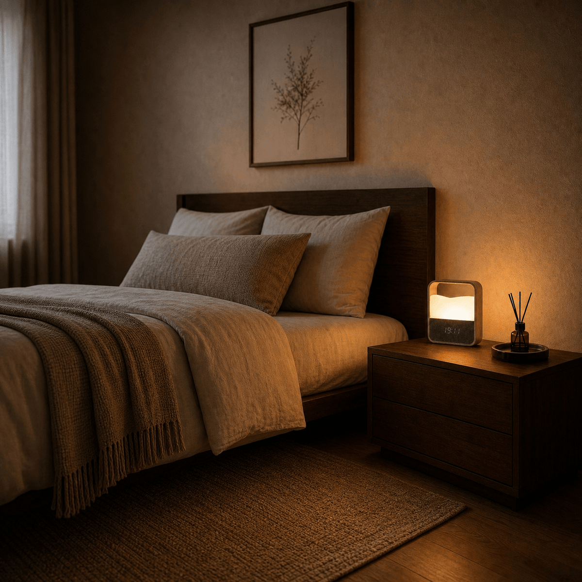 Veilleuse horloge digitale rechargeable LED Les Petites Loupiotes