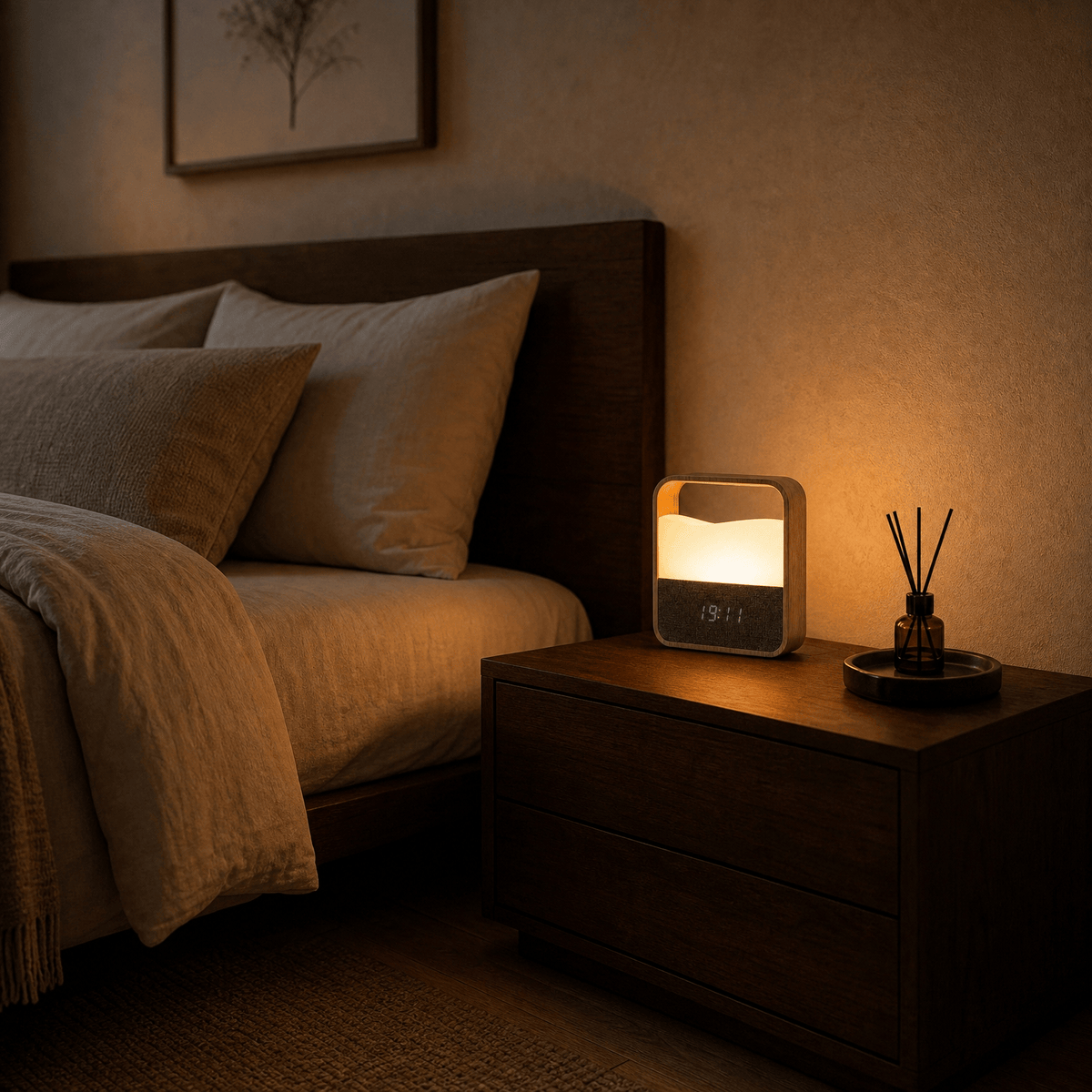 Veilleuse horloge digitale rechargeable LED Les Petites Loupiotes