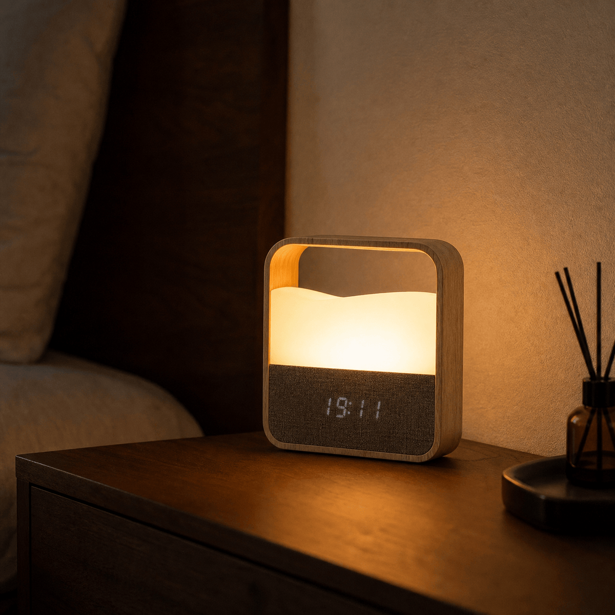 Veilleuse horloge digitale rechargeable LED Les Petites Loupiotes