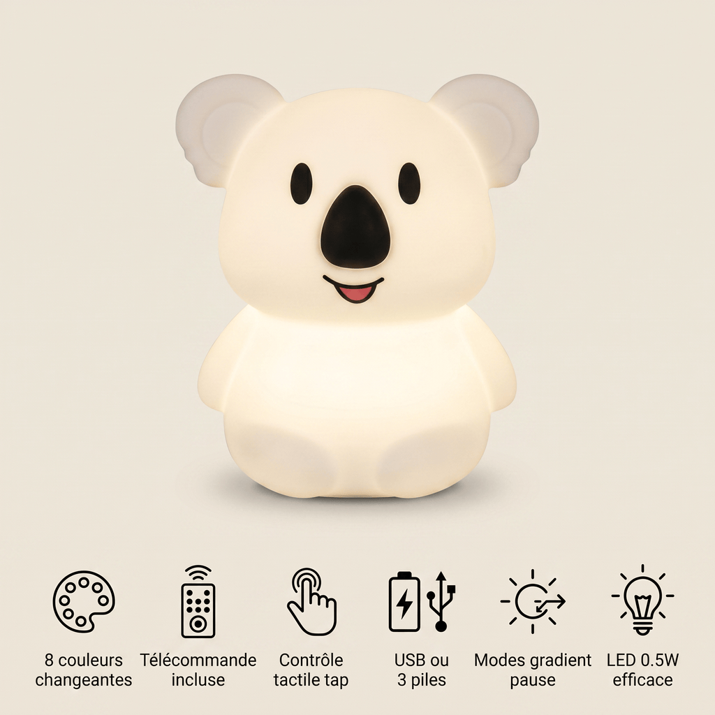 Veilleuse koala rechargeable LED Les Petites Loupiotes