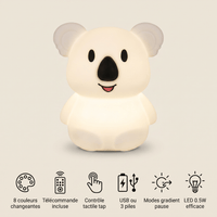 Veilleuse koala rechargeable LED Les Petites Loupiotes