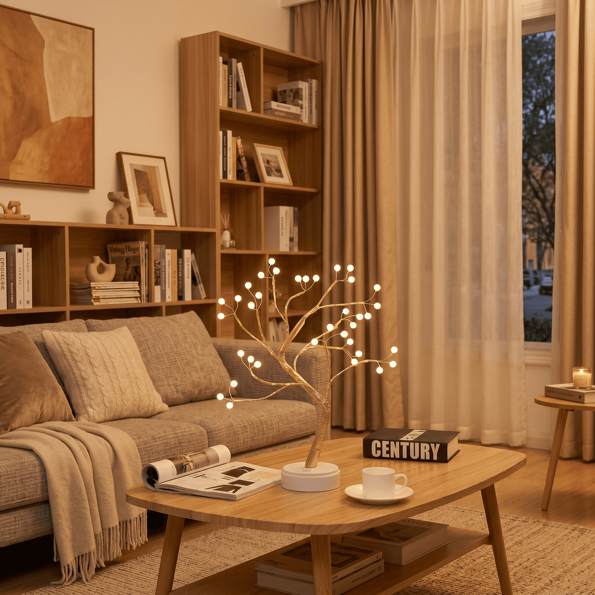 Veilleuse lampe arbre tactile rechargeable LED Les Petites Loupiotes
