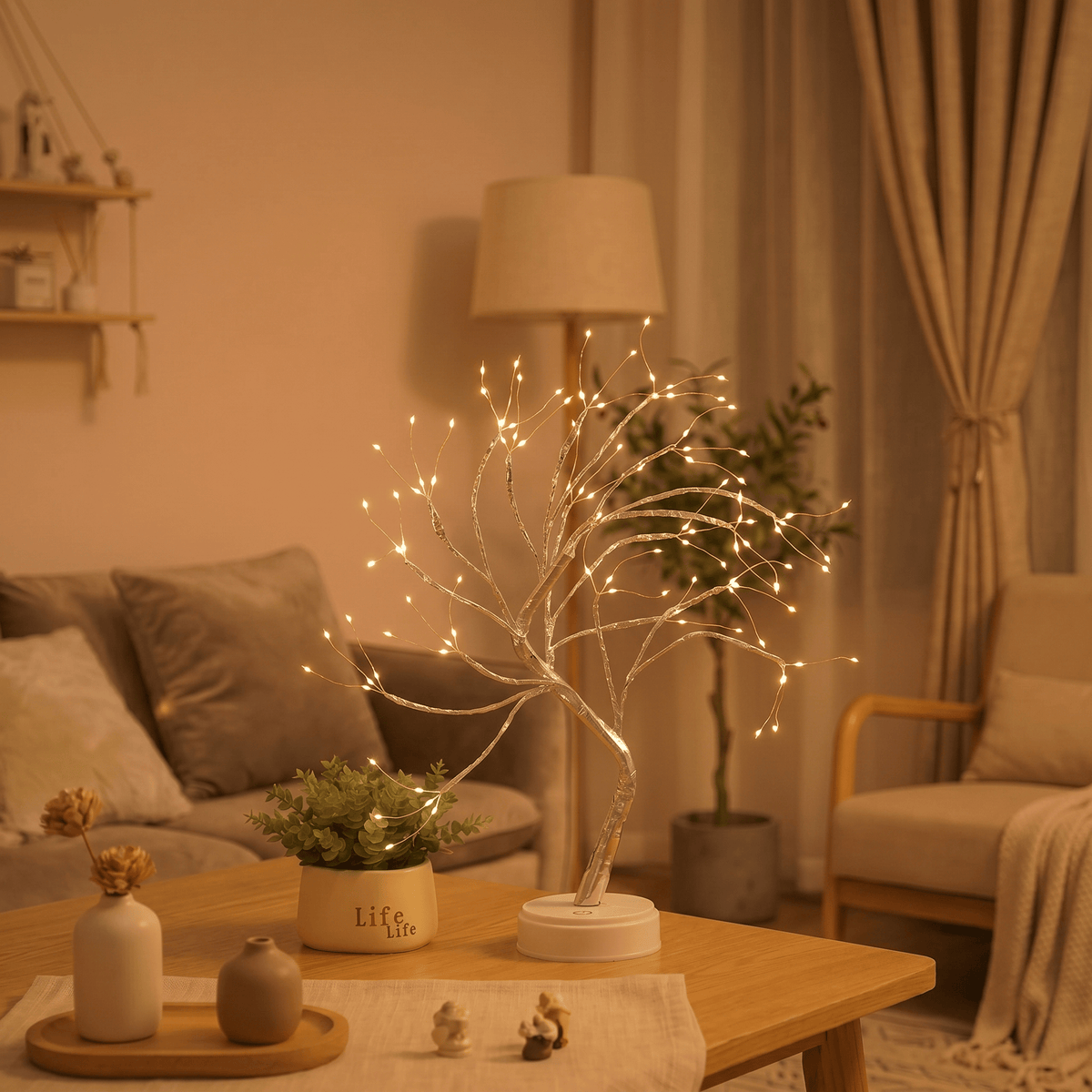 Veilleuse lampe branche lumineuse rechargeable LED Les Petites Loupiotes