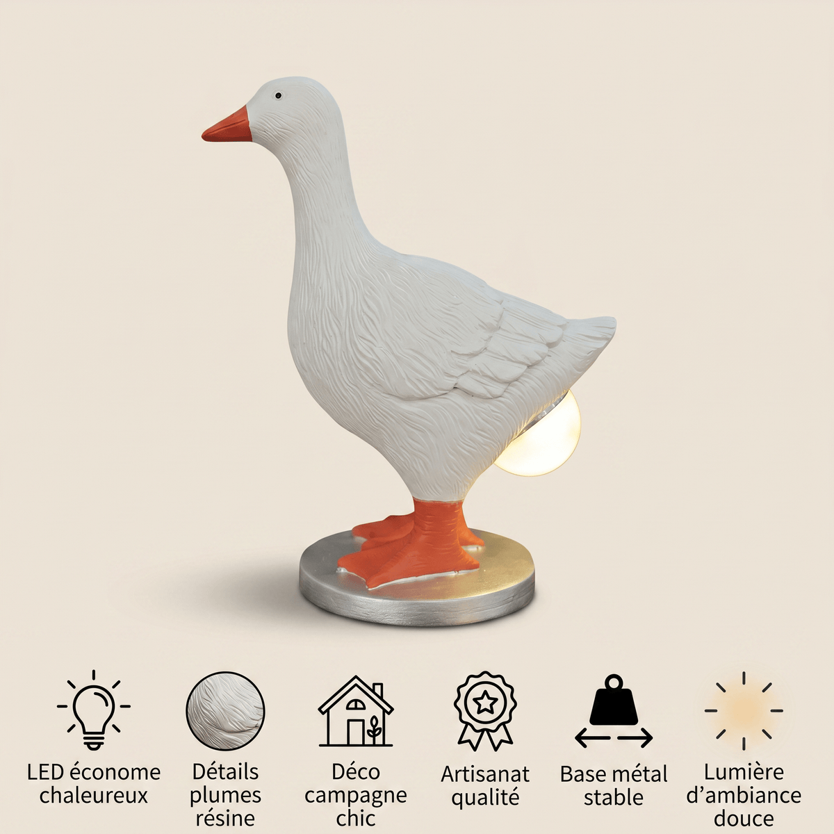 Veilleuse lampe canard LED Les Petites Loupiotes