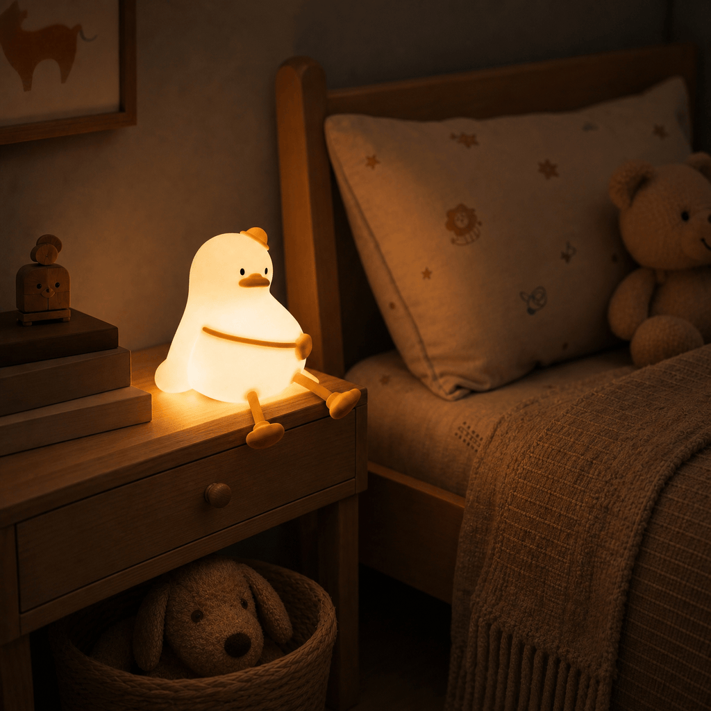 Veilleuse lampe chevet canard rechargeable LED Les Petites Loupiotes