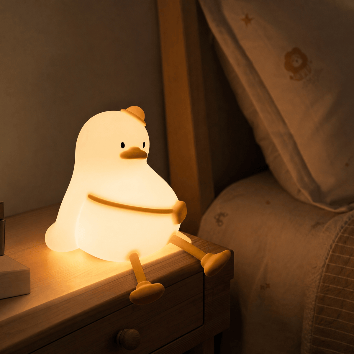 Veilleuse lampe chevet canard rechargeable LED Les Petites Loupiotes