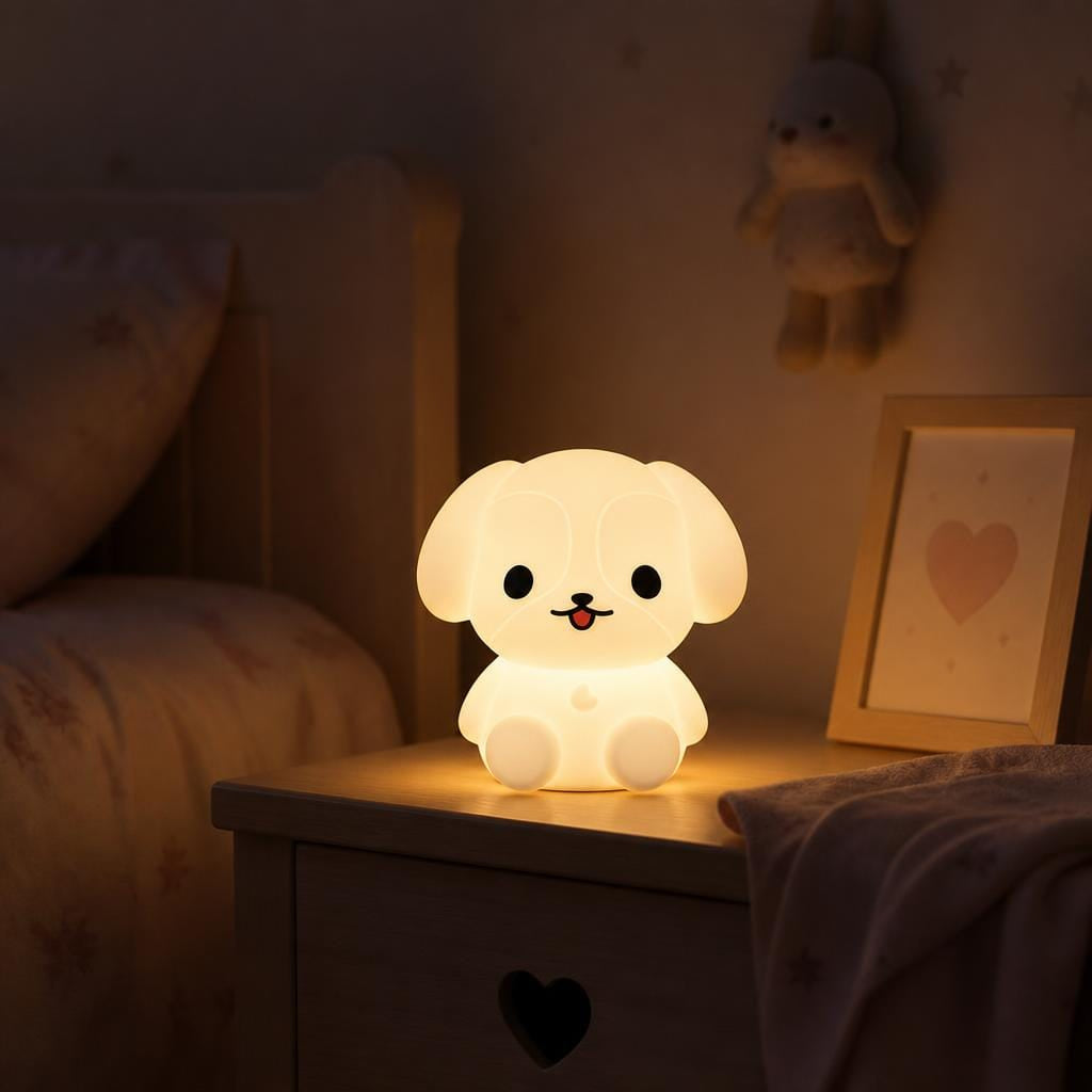 Veilleuse lampe chien rechargeable LED Les Petites Loupiotes