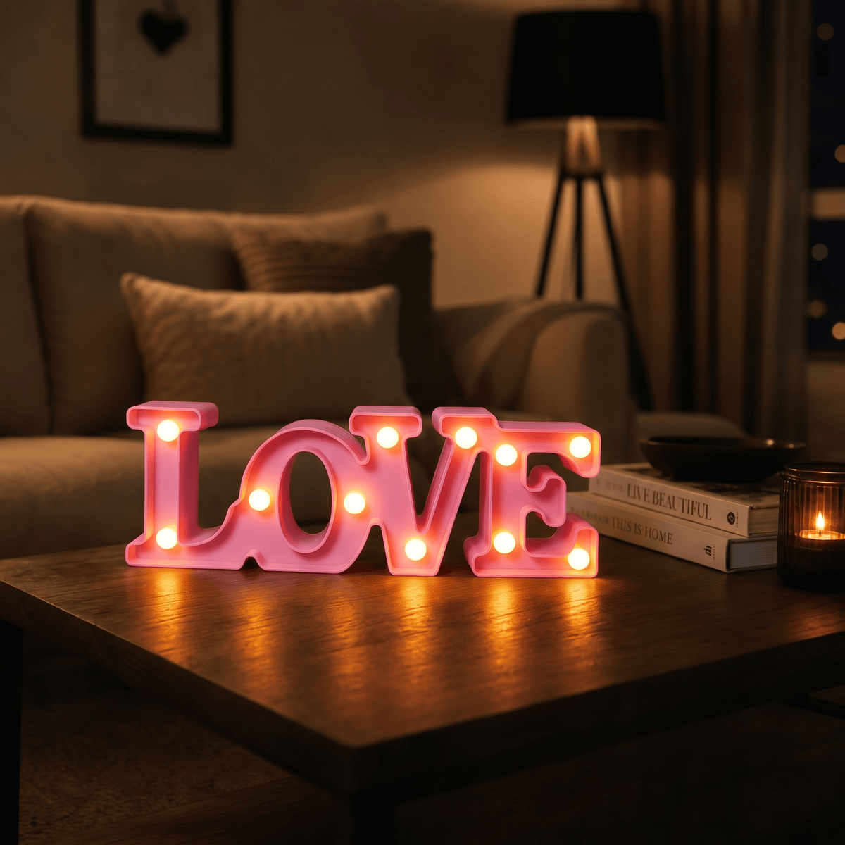 Veilleuse lampe LED love Les Petites Loupiotes
