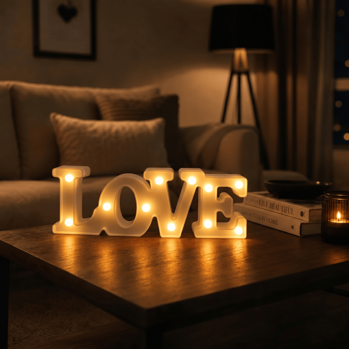 Veilleuse lampe LED love Les Petites Loupiotes