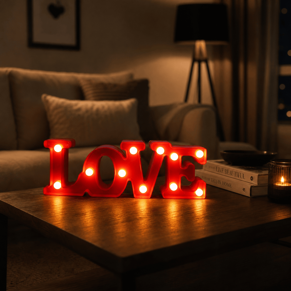 Veilleuse lampe LED love Les Petites Loupiotes