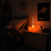 Veilleuse lampe lumineuse en forme de fusée LED Les Petites Loupiotes