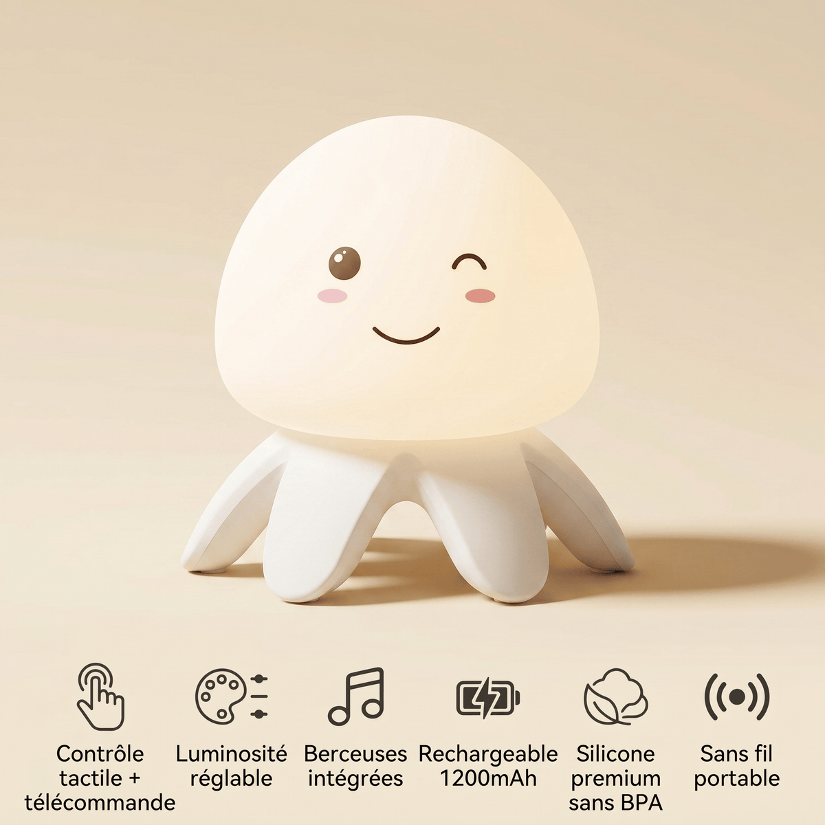 Veilleuse lampe méduse Les Petites Loupiotes