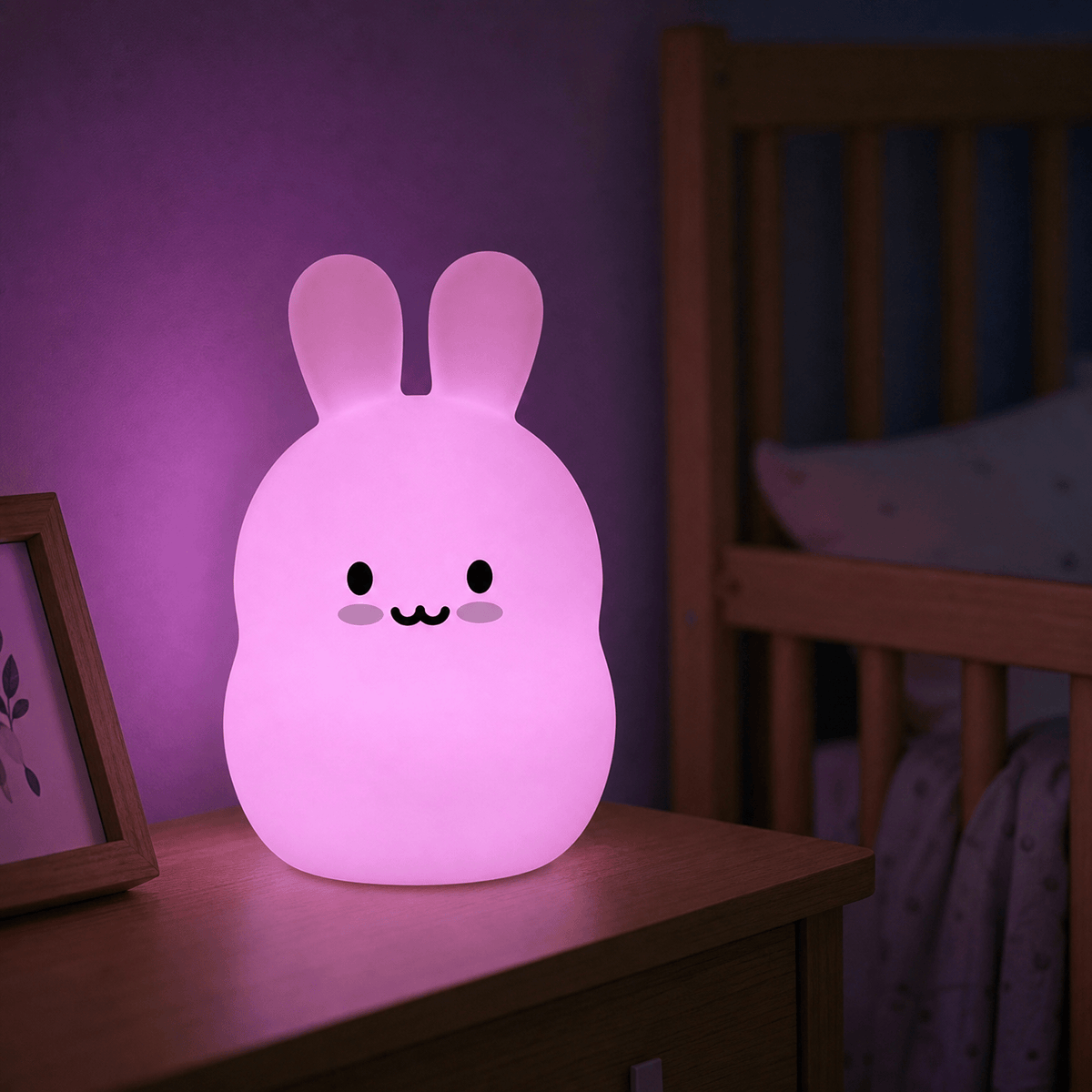 Veilleuse lapin lampe de chevet LED Les Petites Loupiotes