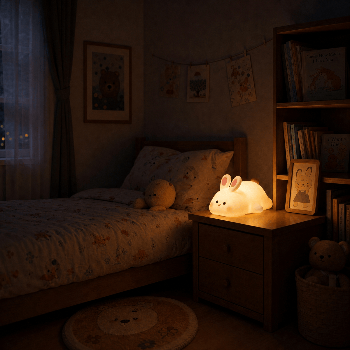Veilleuse lapin pour enfant rechargeable Les Petites Loupiotes