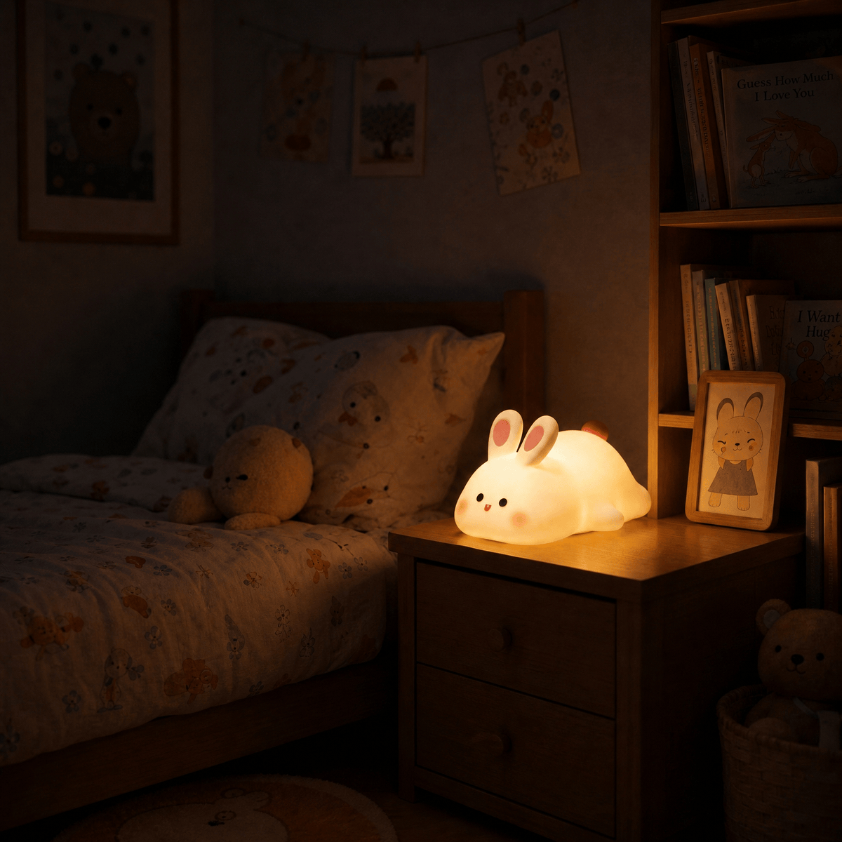 Veilleuse lapin pour enfant rechargeable Les Petites Loupiotes
