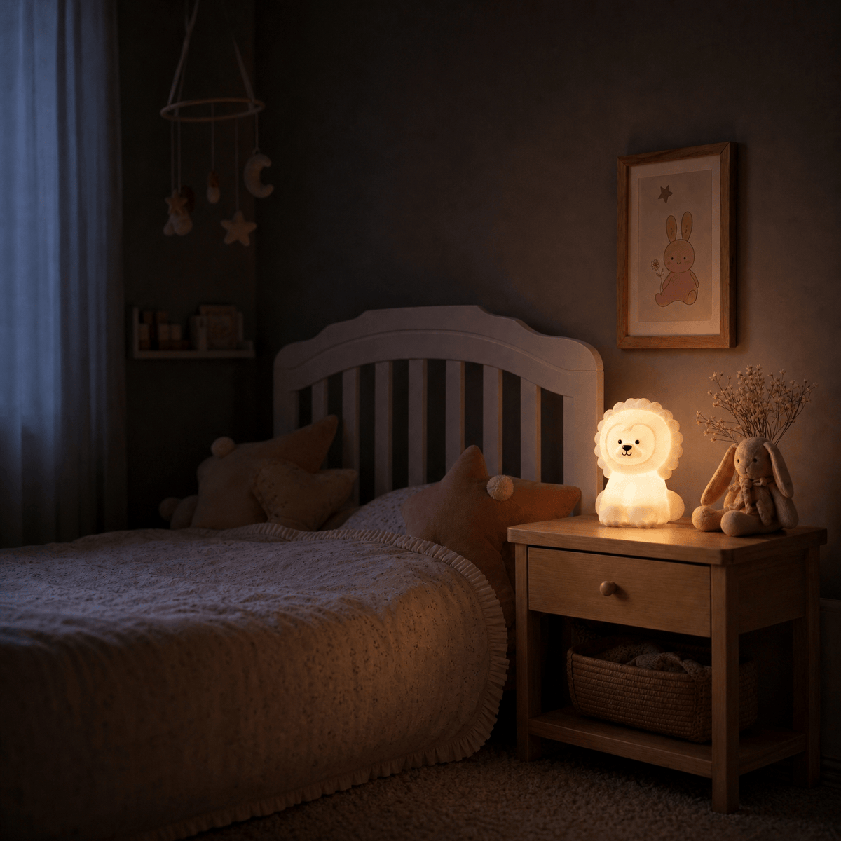 Veilleuse lion enfant rechargeable LED Les Petites Loupiotes