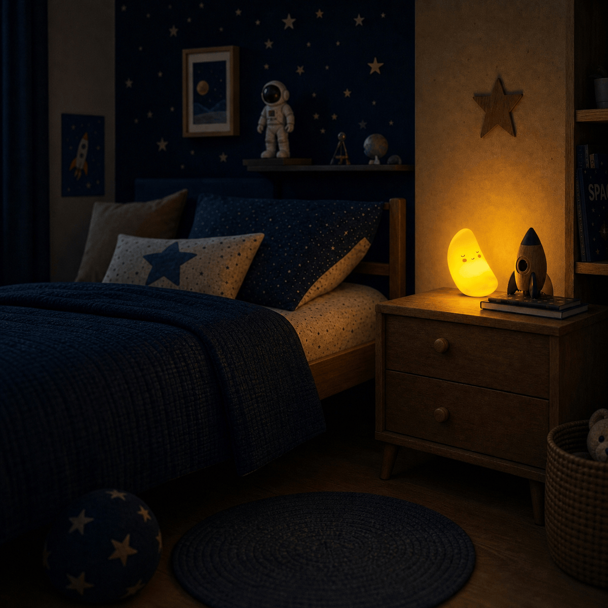 Veilleuse lune bébé LED Les Petites Loupiotes
