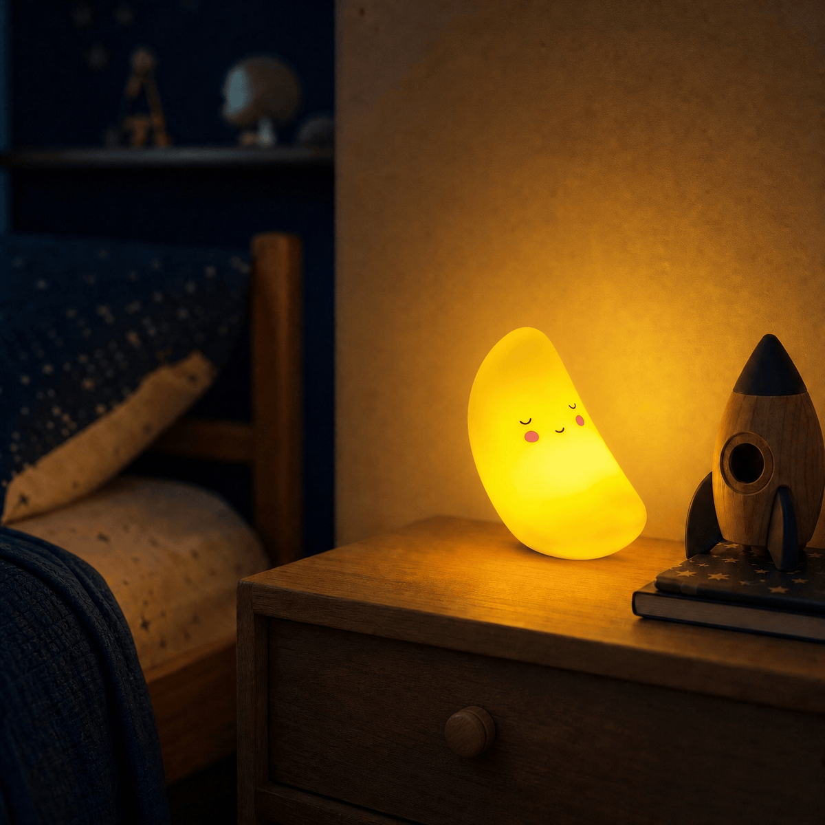 Veilleuse lune bébé LED Les Petites Loupiotes
