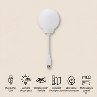Veilleuse lune USB rechargeable LED Les Petites Loupiotes