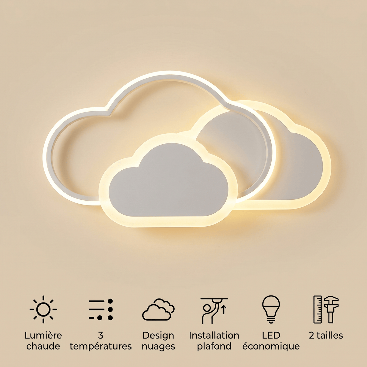 Veilleuse lustre chambre enfant LED Les Petites Loupiotes