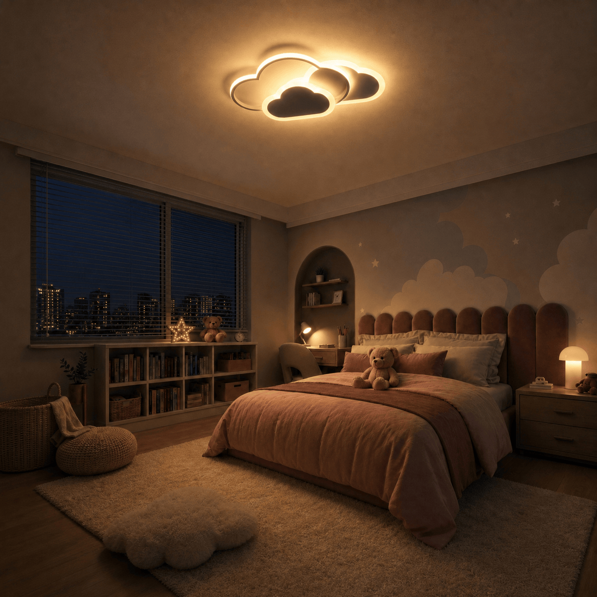 Veilleuse lustre chambre enfant LED Les Petites Loupiotes