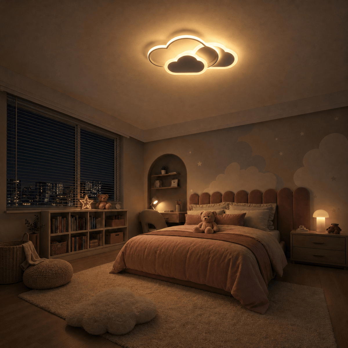 Veilleuse lustre chambre enfant LED Les Petites Loupiotes