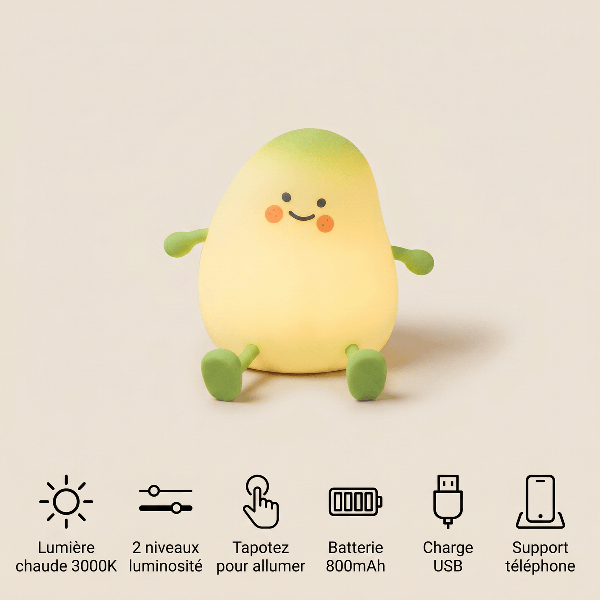 Veilleuse mangue LED Les Petites Loupiotes
