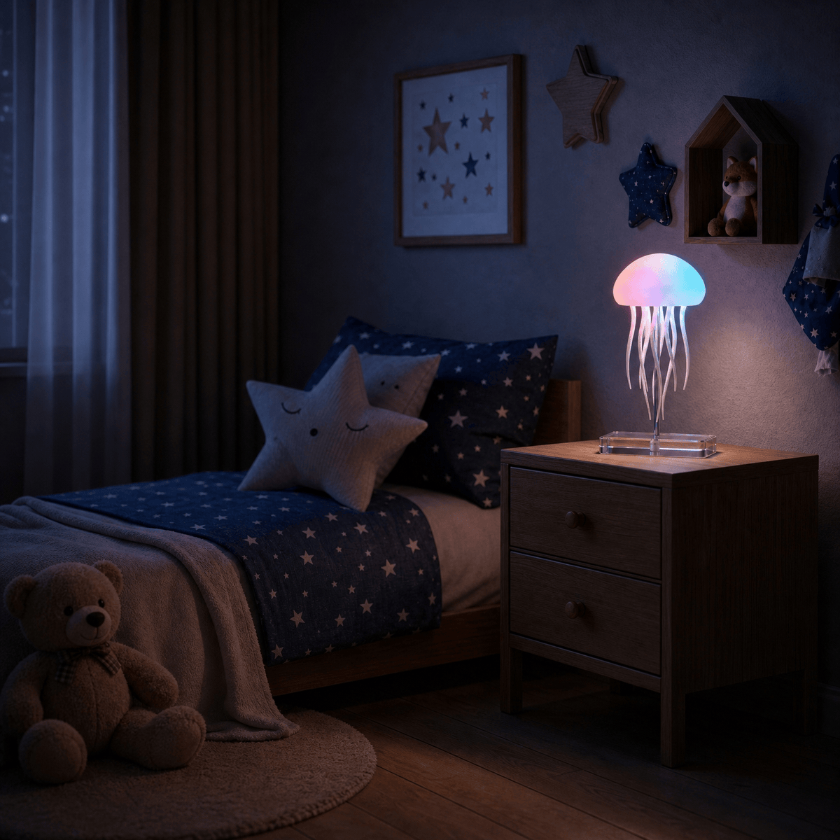 Veilleuse méduse flottante rechargeable Les Petites Loupiotes