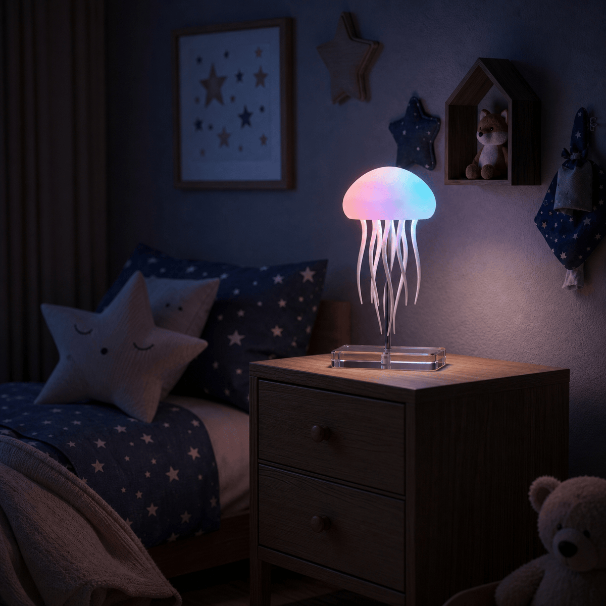Veilleuse méduse flottante rechargeable Les Petites Loupiotes