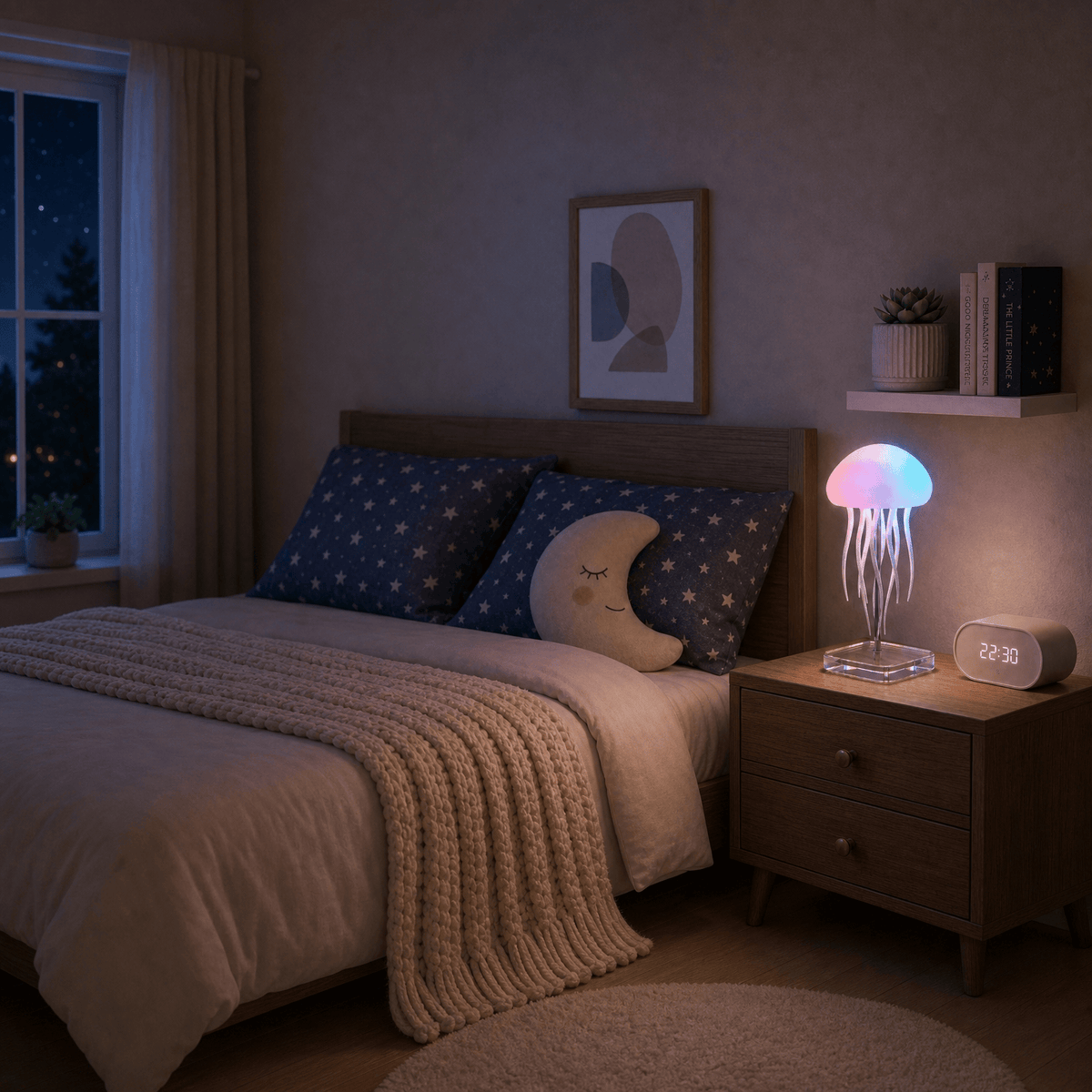 Veilleuse méduse tactile rechargeable LED Les Petites Loupiotes