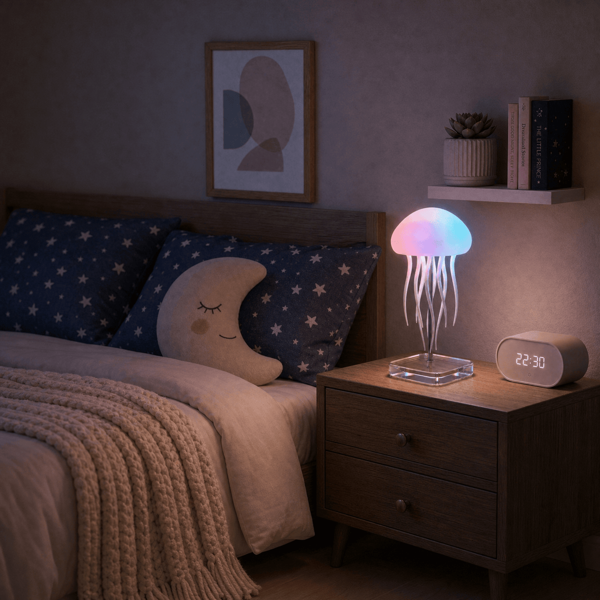Veilleuse méduse tactile rechargeable LED Les Petites Loupiotes