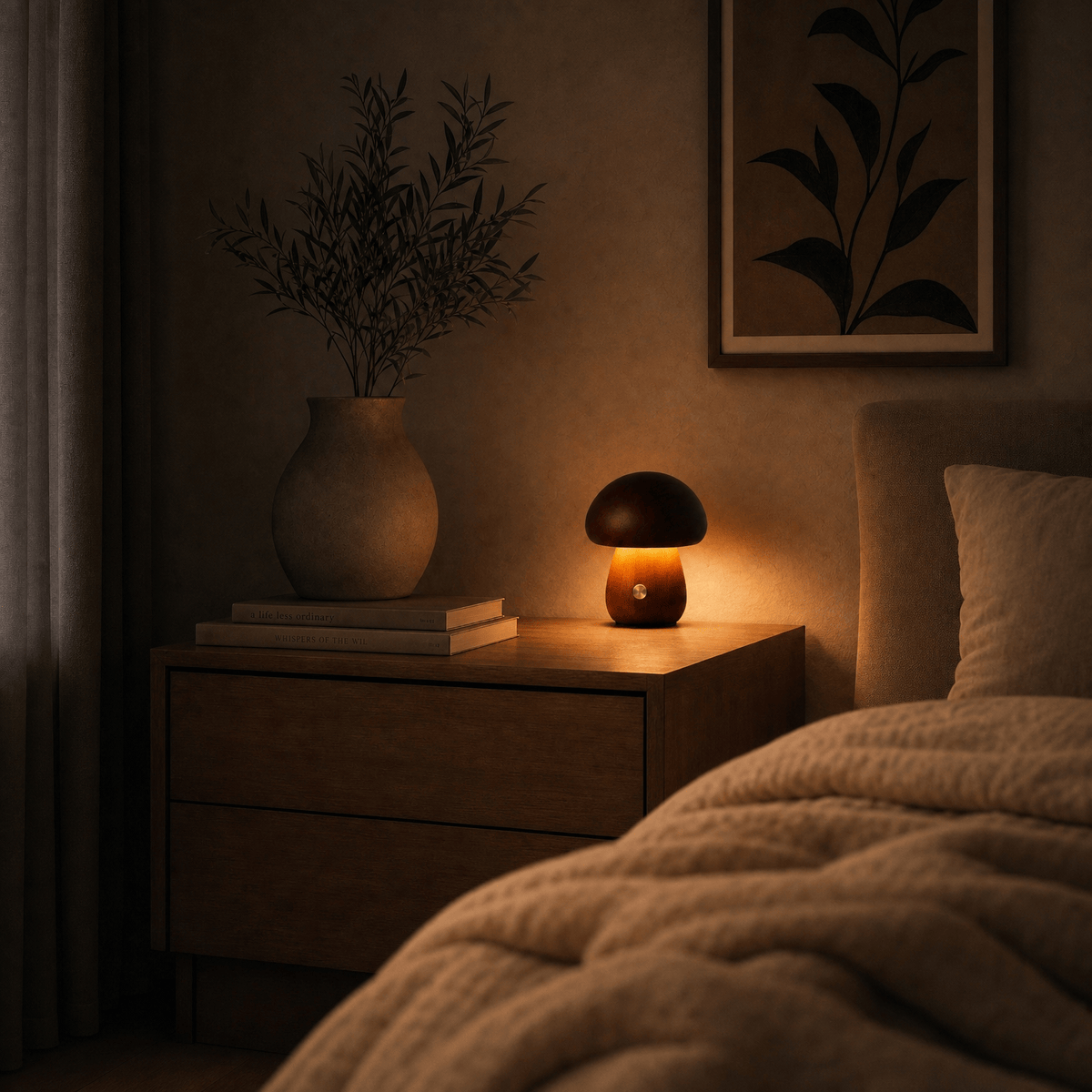 Veilleuse mini champignon rechargeable LED Les Petites Loupiotes
