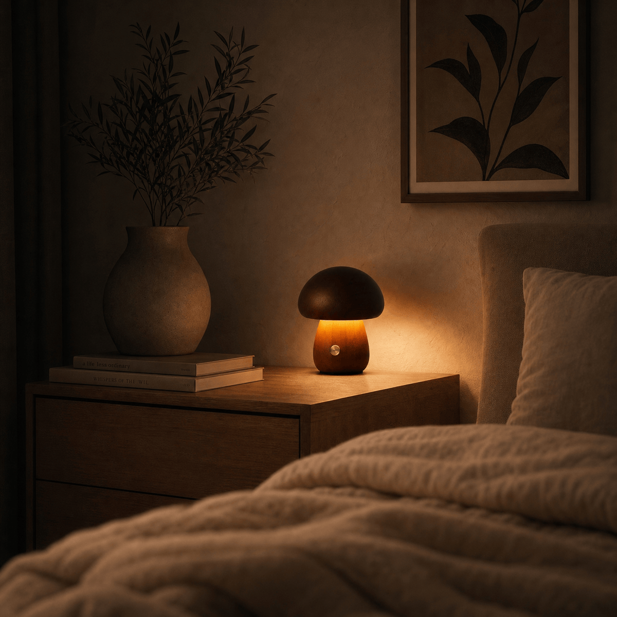 Veilleuse mini champignon rechargeable LED Les Petites Loupiotes