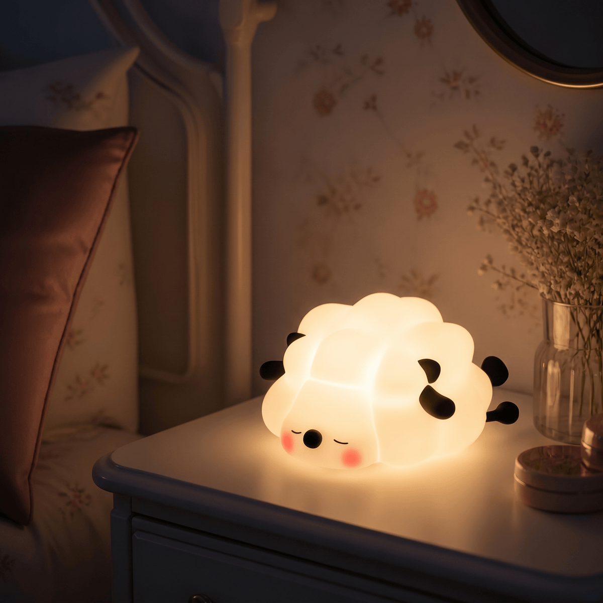 Veilleuse mouton bébé rechargeable LED Les Petites Loupiotes