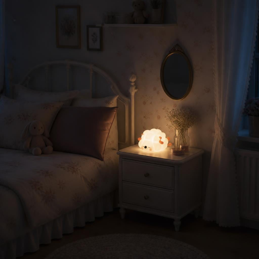 Veilleuse mouton bébé rechargeable LED Les Petites Loupiotes
