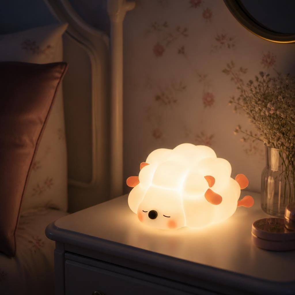 Veilleuse mouton bébé rechargeable LED Les Petites Loupiotes