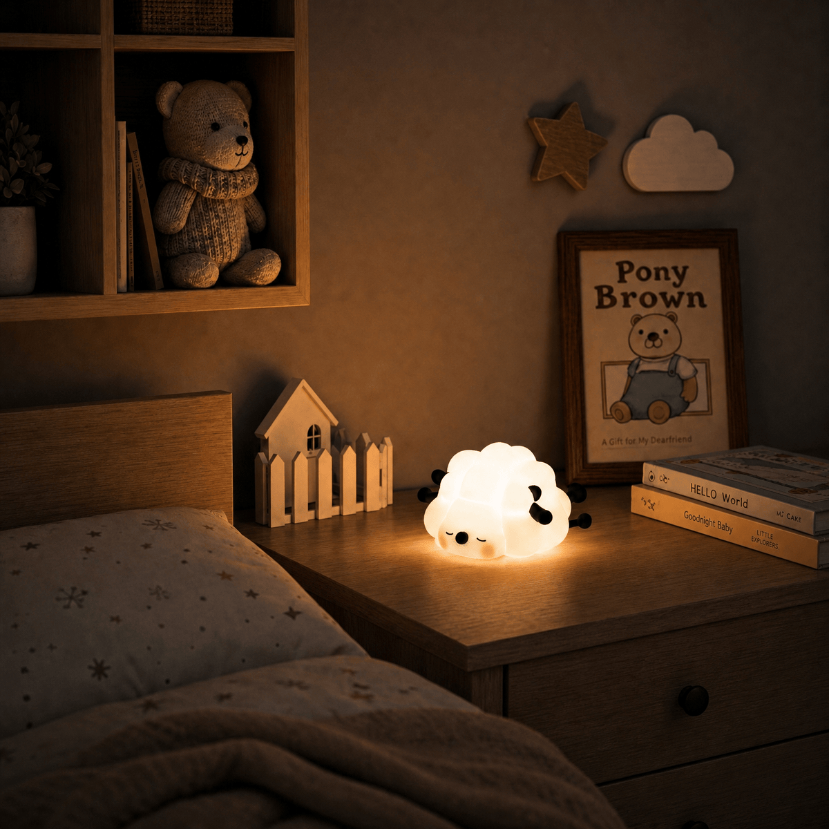 Veilleuse mouton lumineux rechargeable LED Les Petites Loupiotes