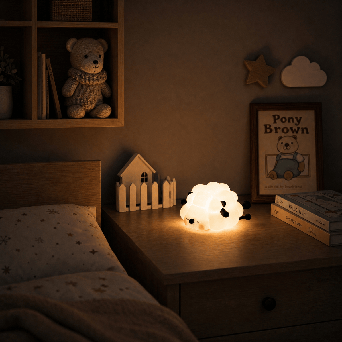 Veilleuse mouton lumineux rechargeable LED Les Petites Loupiotes