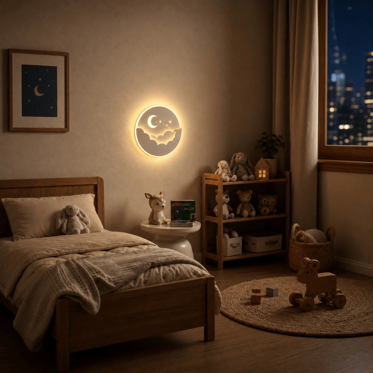 Veilleuse murale lune LED Les Petites Loupiotes