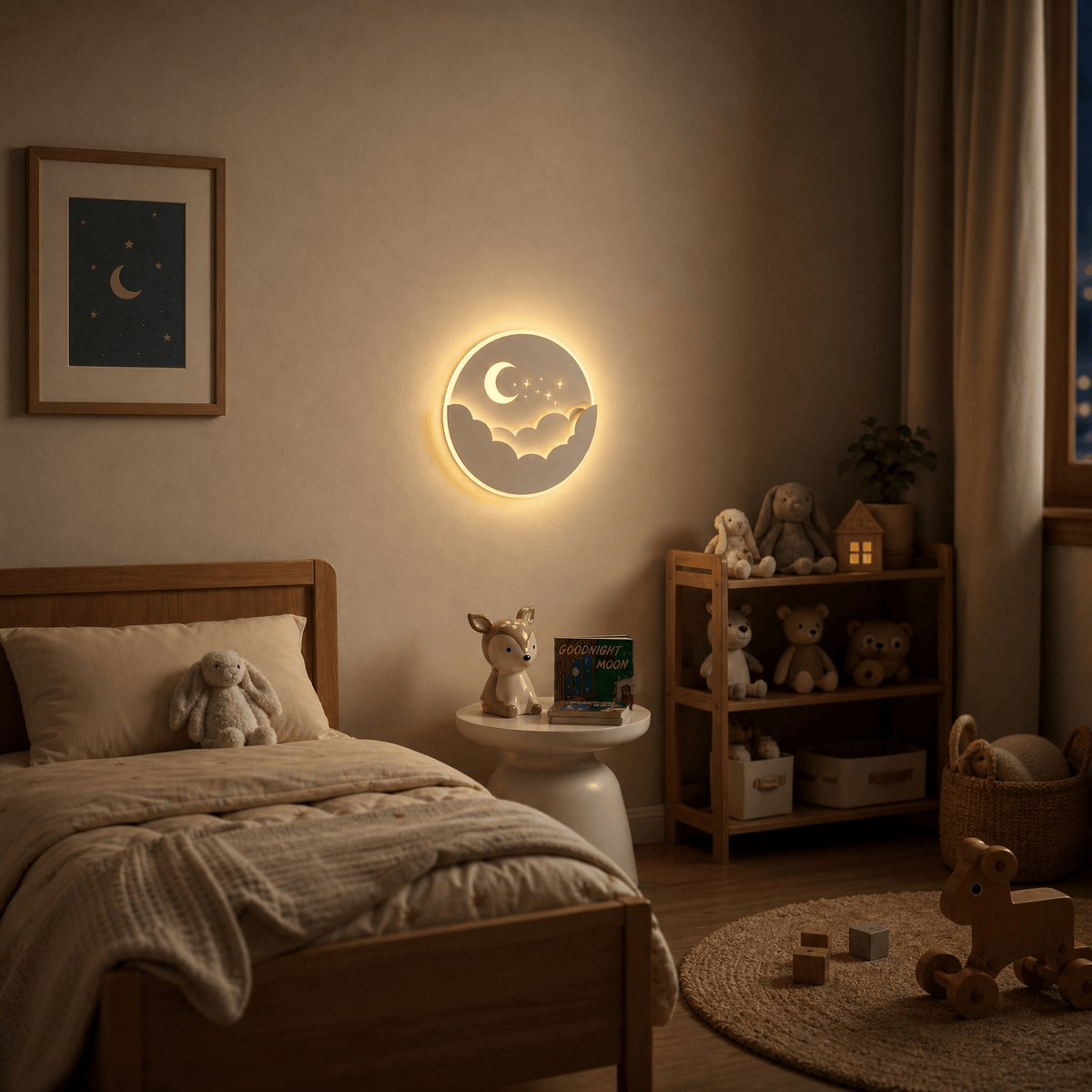Veilleuse murale lune LED Les Petites Loupiotes