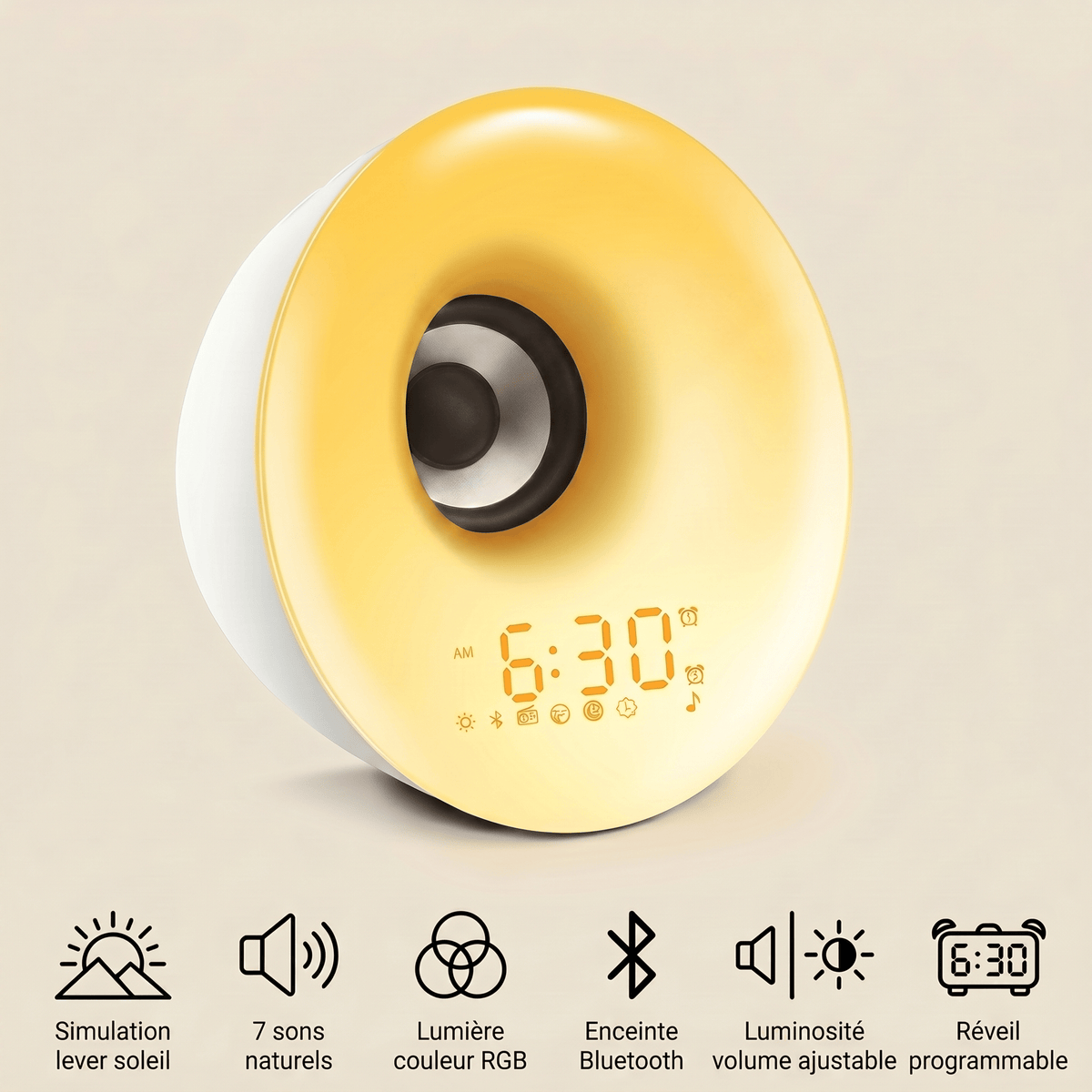 Veilleuse musicale réveil rechargeable Les Petites Loupiotes
