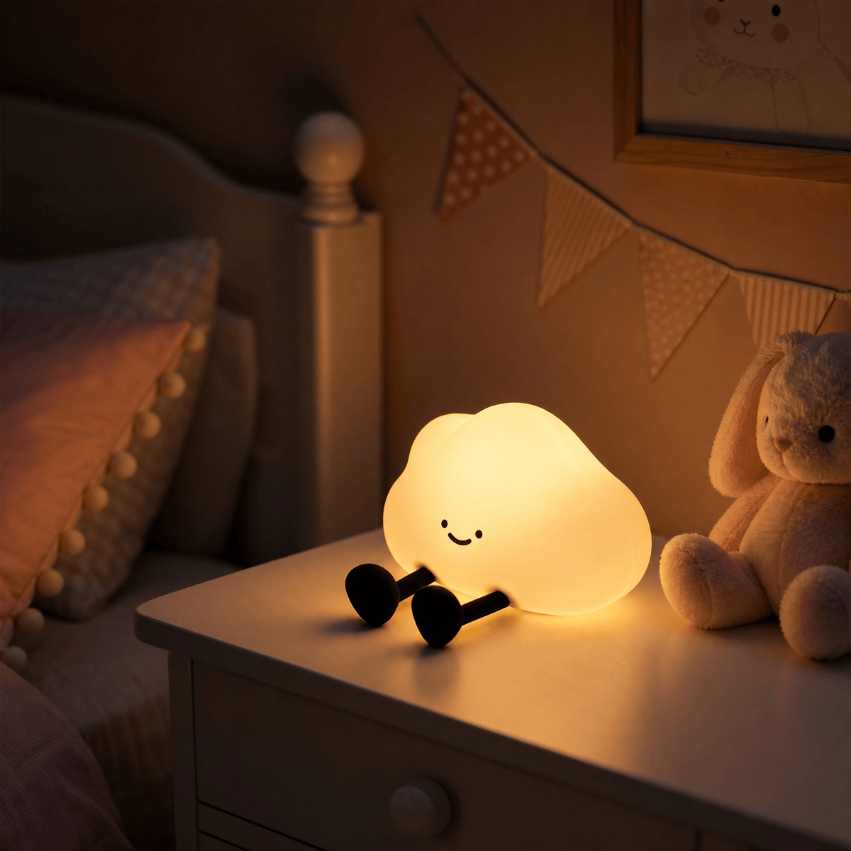 Veilleuse nuage enfant tactile rechargeable LED Les Petites Loupiotes