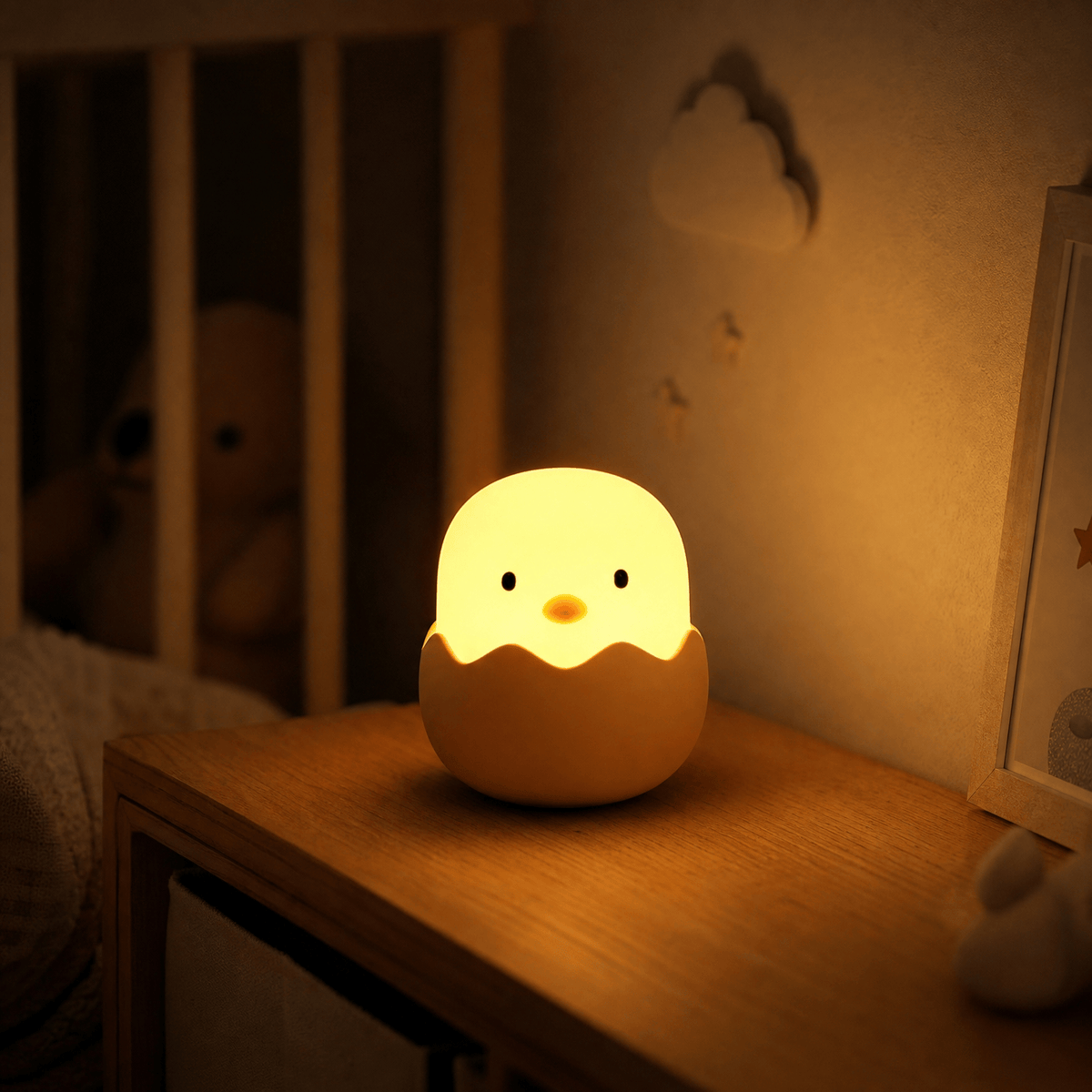 Veilleuse œuf poussin rechargeable Les Petites Loupiotes