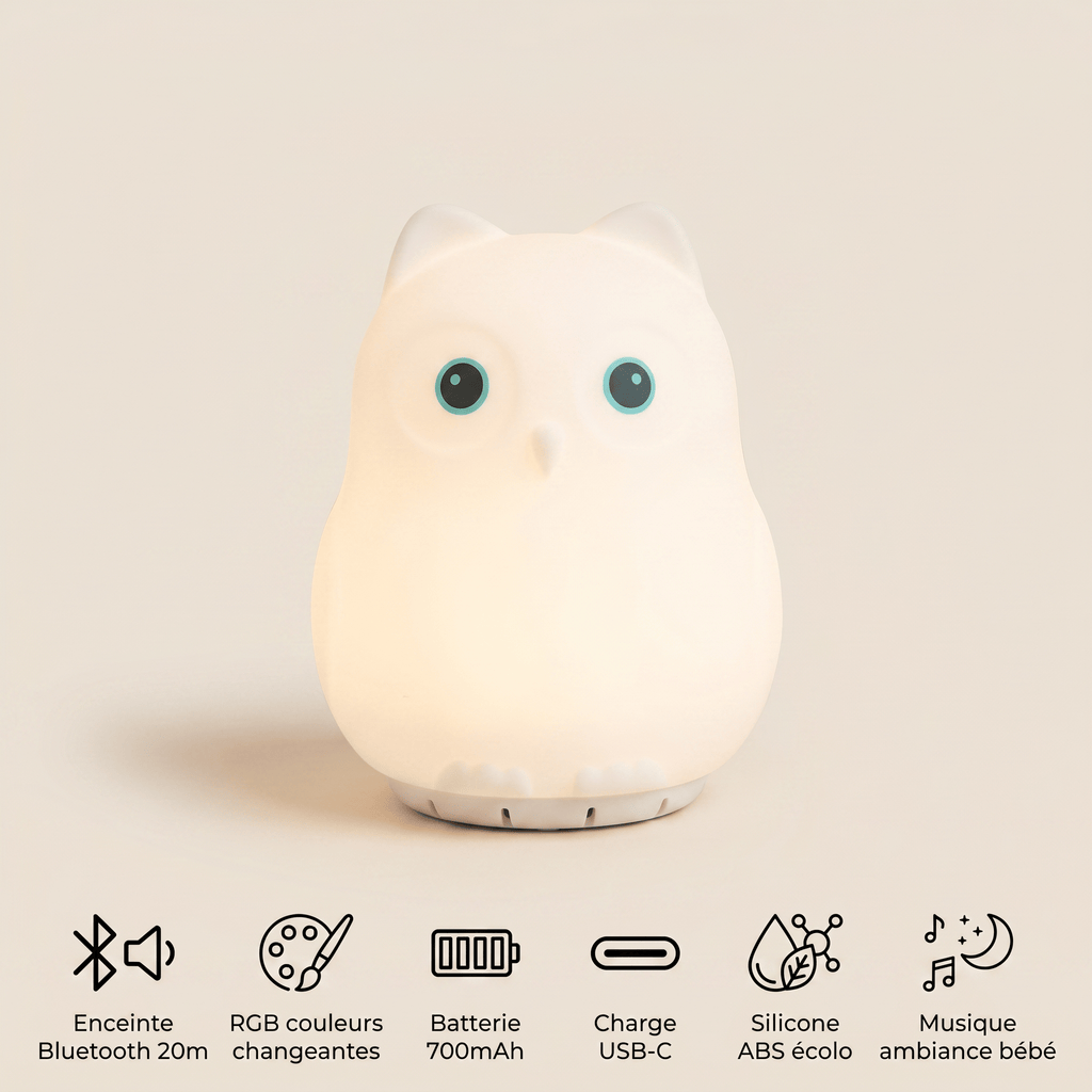 Veilleuse oiseau bébé rechargeable LED Les Petites Loupiotes