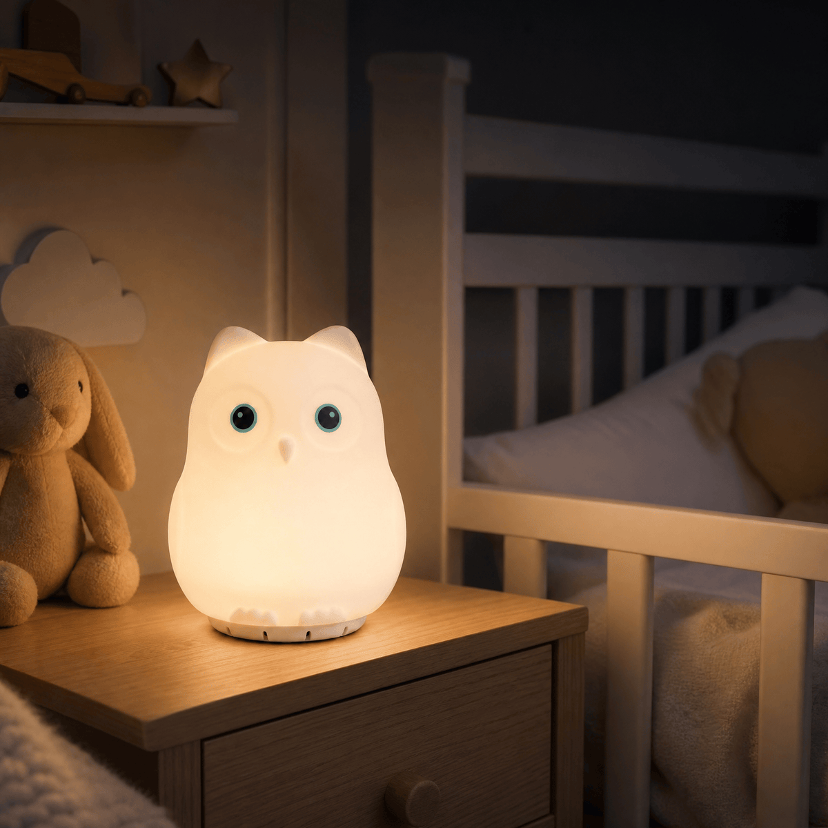 Veilleuse oiseau bébé rechargeable LED Les Petites Loupiotes