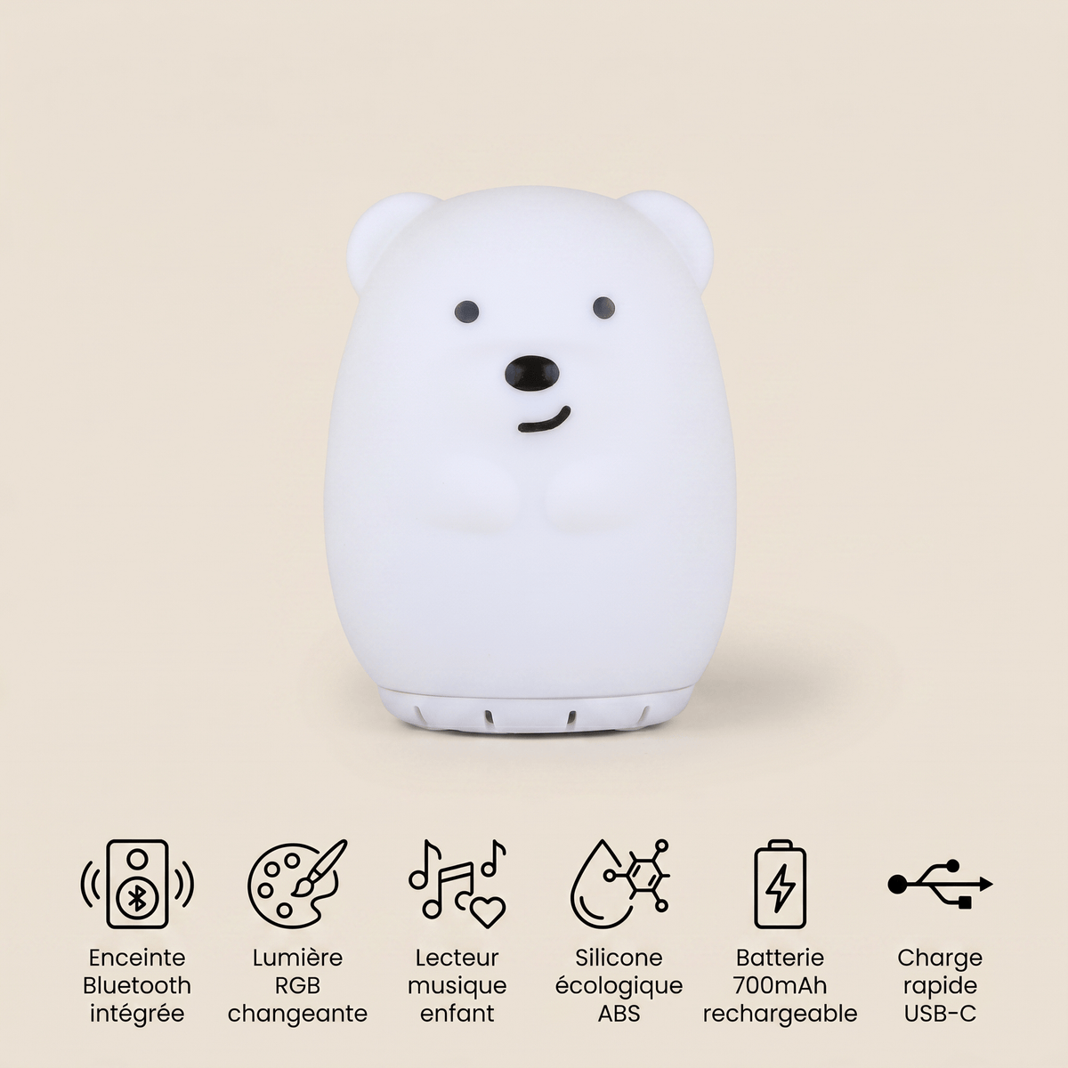 Veilleuse ours rechargeable LED Les Petites Loupiotes