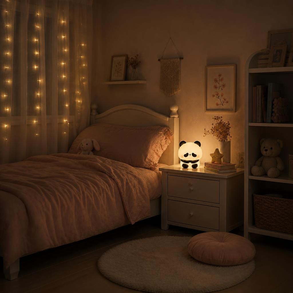 Veilleuse panda LED en silicone rechargeable Les Petites Loupiotes