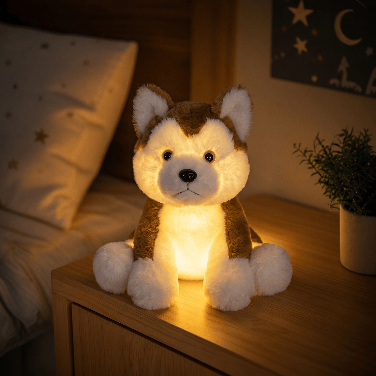 Veilleuse peluche lumineuse chien Les Petites Loupiotes