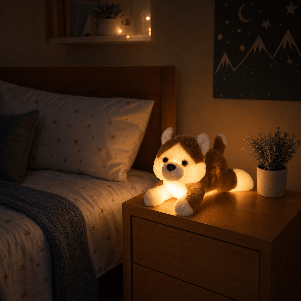 Veilleuse peluche lumineuse chien Les Petites Loupiotes